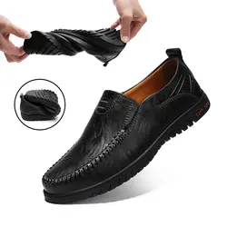Натуральная кожа Для мужчин повседневная обувь класса люкс Брендовая Дизайнерская обувь Для мужчин s лоферы; мокасины; дышащая обувь;