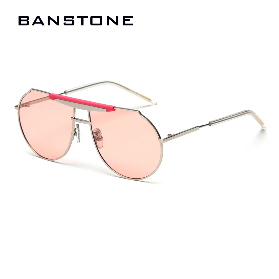 BANSTONE uv400 поляризационные солнцезащитные очки для мужчин, большие размеры, нестандартная металлическая оправа, тонированные Винтажные Солнцезащитные очки для женщин