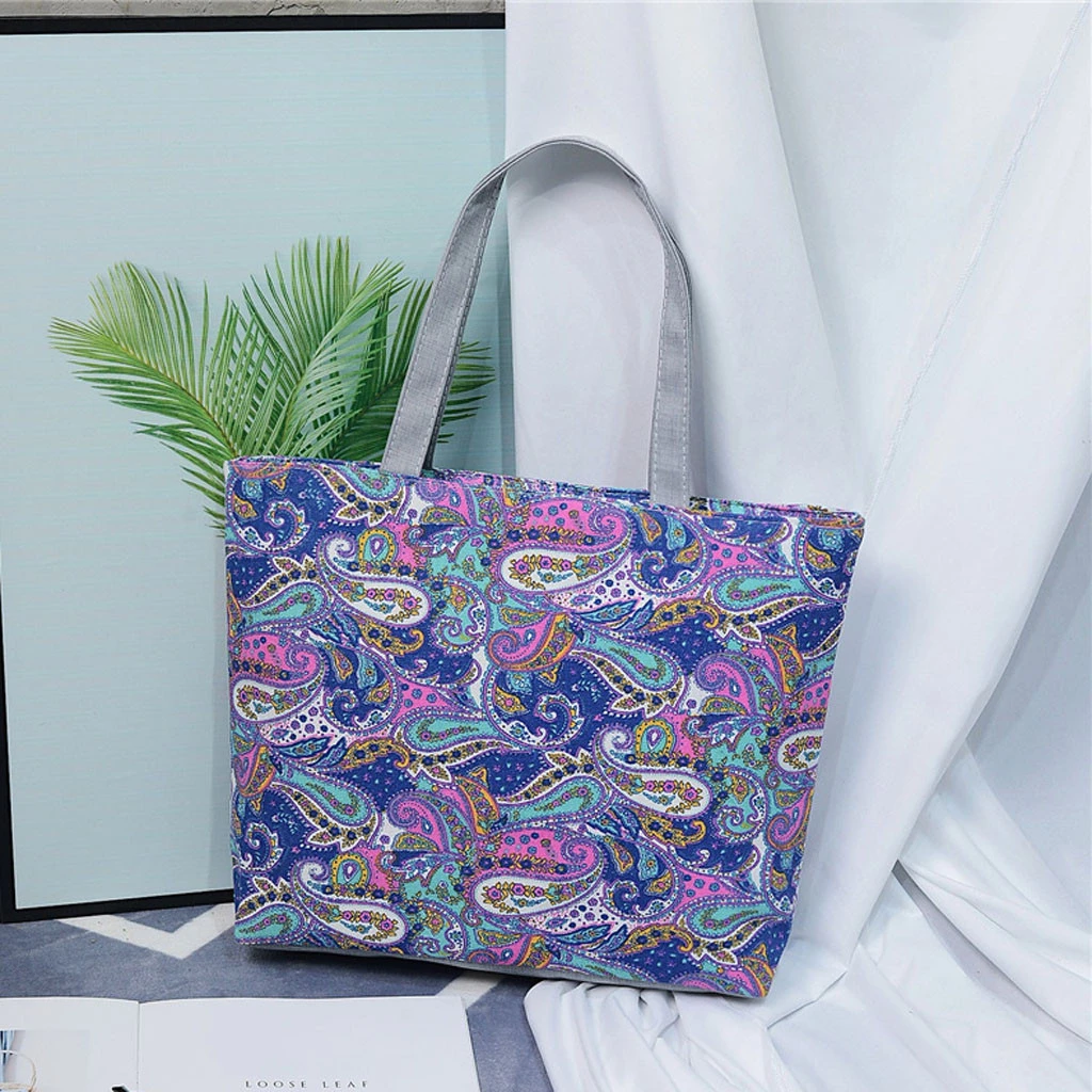 Fashion Durable Women Student Canvas Tote Single Shoulder Bag Tote Check Plaid Female Flax Eco Reusable Shoulder Shopper 820