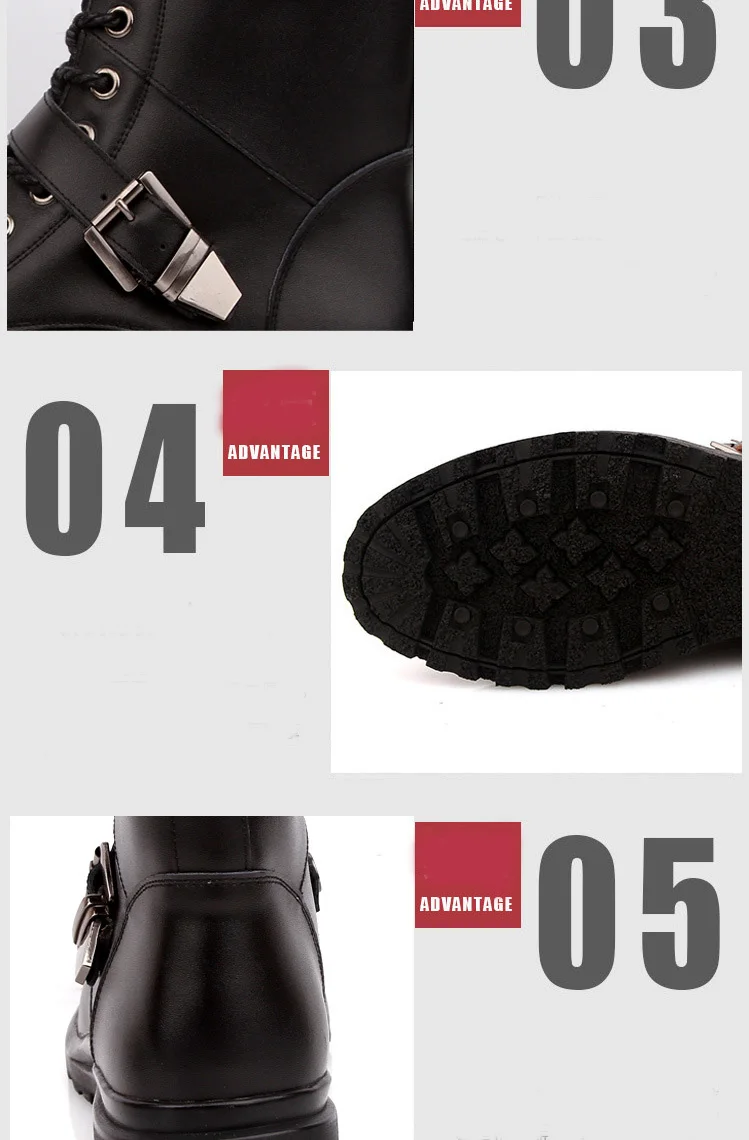 Reetene/черные зимние ботинки больших размеров 48 мужская обувь водонепроницаемая осенне-зимняя Мужская Рабочая обувь плюшевые теплые мужские мотоциклетные ботинки