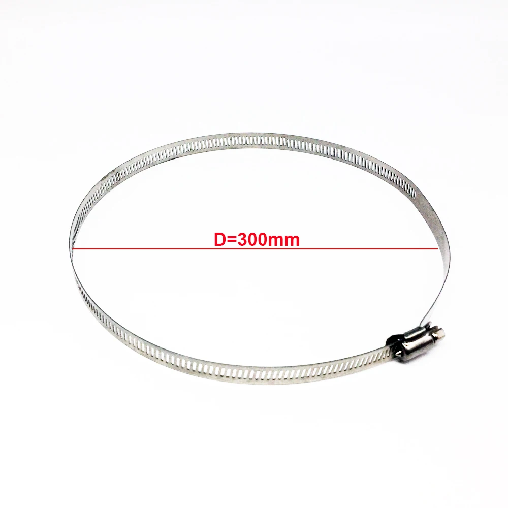 (0-300mm) 5 Pieces 5 шт. диаметров 10 см 20 см 30 см 40 см регулируемая труба из нержавеющей стали кронштейн для крепления червячного шланга хомут для использования в CCTV - Цвет: (0-300mm) 5 Pieces