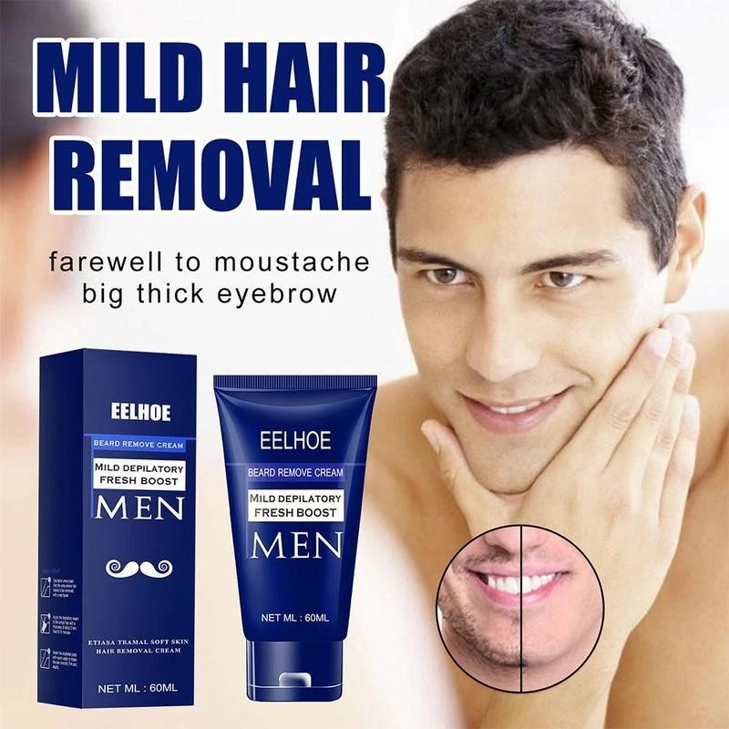 Men Beard Hair Removal Cream Moustache Face Hair Armpit Hair Leg Hair