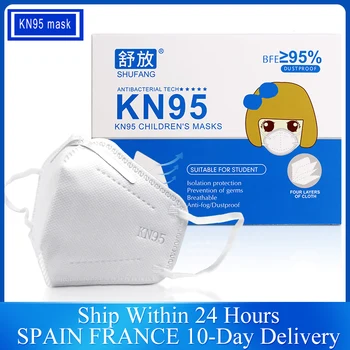 

3-10 Age FFP2 KN95 Kid Mascarillas thicker 4 layer KN95 Children Mask Anti-fog Strong Protective Mouth Mask Respirator Masque
