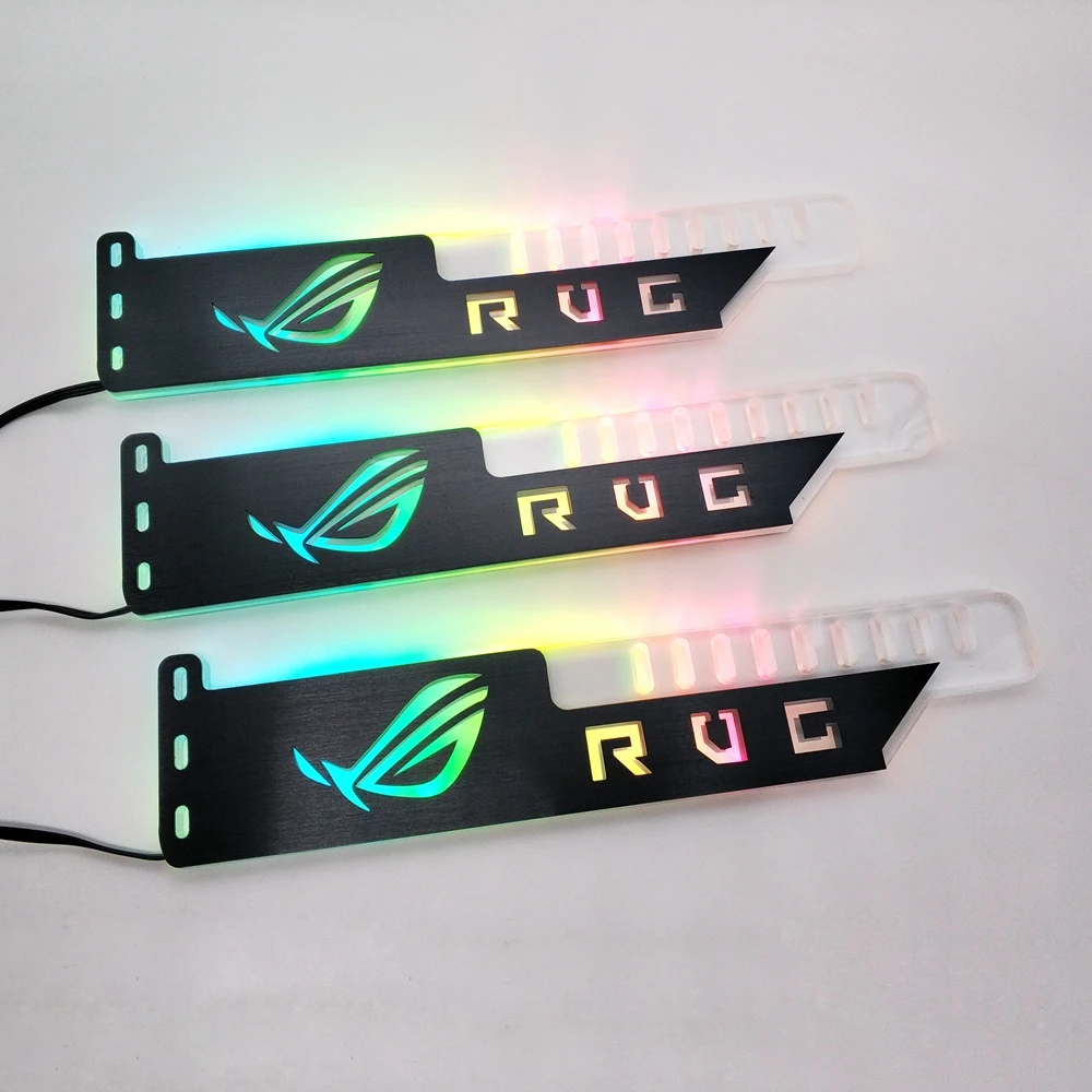 5V 3PIN заголовок RGB светодиодный светильник/металлический акриловый кронштейн для карты монтируемого графического процессора Размеры 280*45*6 мм/Fix видеокарты Совместимость AURA SYNC