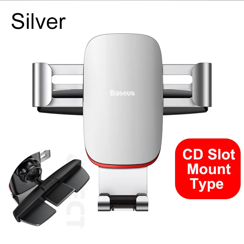 phone holder for desk Baseus Trọng Lực Giá Đỡ Điện Thoại Ô Tô Di Động Điện Thoại Kẹp Đứng Chân Đế Khe CD/Airvent Gắn Cho iPhone Samsung iphone stand Holders & Stands