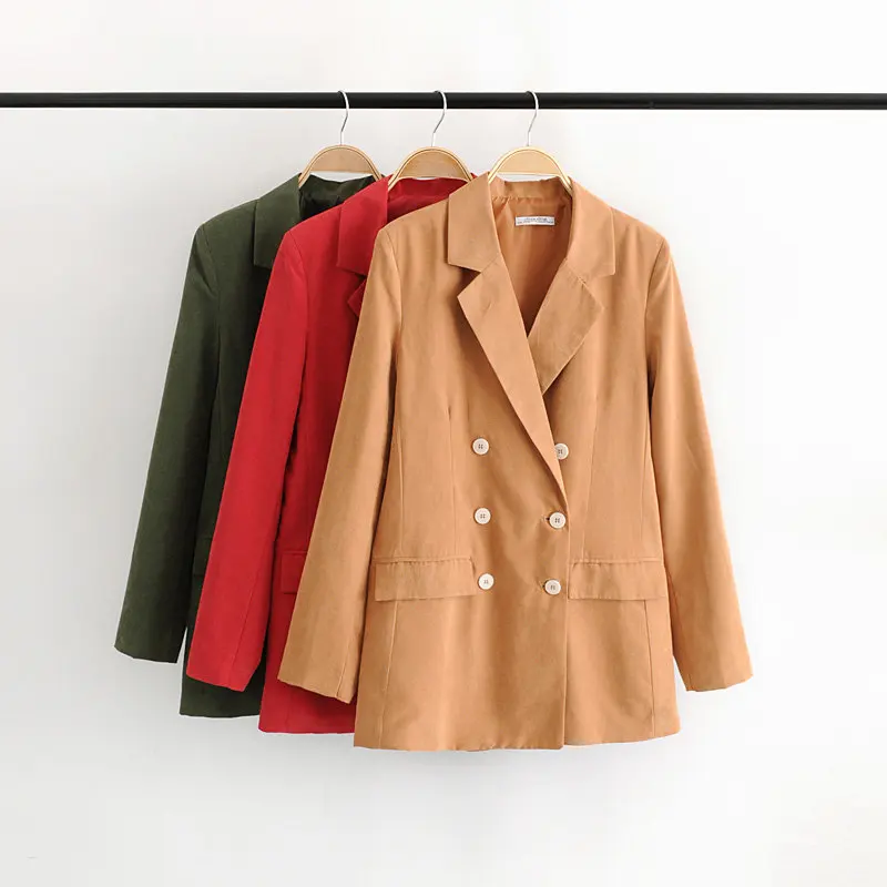 

WOMEN'S Dress 2019 Spring And Autumn New Style Fashion Elegant Double Breasted Suit Jacket Women's W343