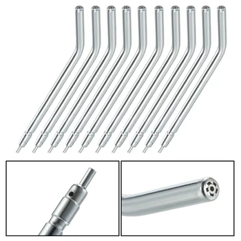 

10pcs 3 Way Air Water Syringe Spray Nozzles Tips Tube Stainless Steel Syringe Spray Nozzles Tips For Teeth Whitening