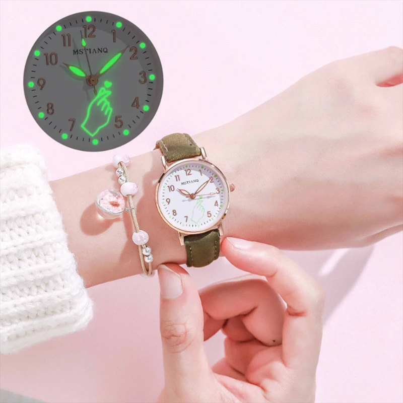 

2023 New Women's Watches Simple Vintage Small Women Watch Leather Strap Casual Sport Clock Dress Wristwatches Relogio Mujer