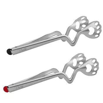 

Kitchen Tongs Stainless Steel Cooking Tongs with Heat Resistant Handle Nonstick Stainless Steel Food Tongs for BBQ Cooking