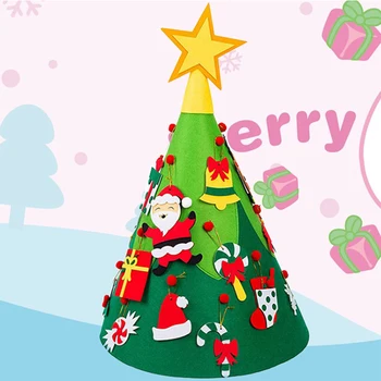 

Felt Christmas Tree Decoration Pendant Christmas Supplies Christmas Three-dimensional Christmas Tree Children DIY Craft