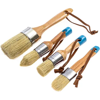 

Chalk and Wax Pure Bristle Brushes - Hand Made Multi-Use Brushes - Complete Set (4 Brushes)