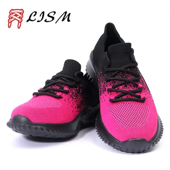

Outdoor Women Shoes 2020 Flying Weaving Women Sneakers New Breathable Lace Up Womens Mesh Sports Shoes for Women Running Shoes