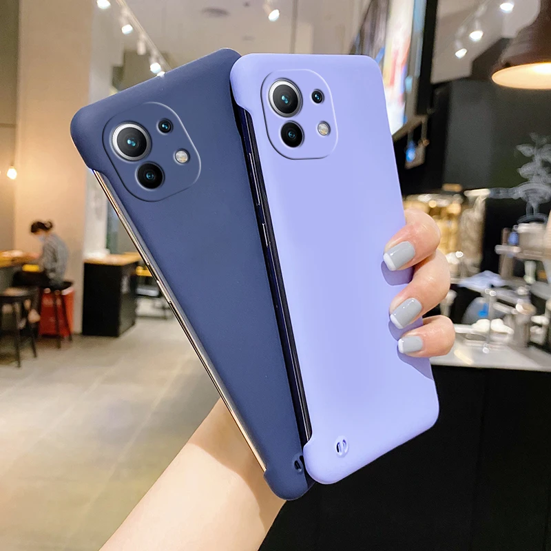 Ultra Thin Frameless PC Phone Case Cover For Xiaomi Mi 11 12 10T Lite Redmi Note 9 9s 10 4G 10S 8 Pro Max 9T Poco F3 5G _voghion.com