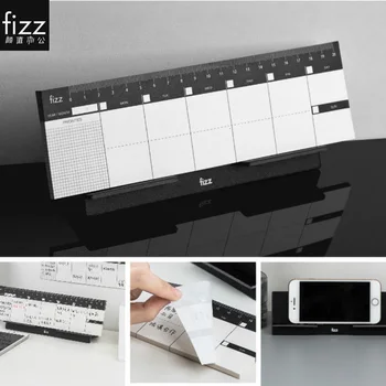 

Original Fizz Desktop Weekly Planner Benchtop Week Plan GUANGBO Notebook Booklet Planning Scale Mark Bracket Type 60Page Tearing