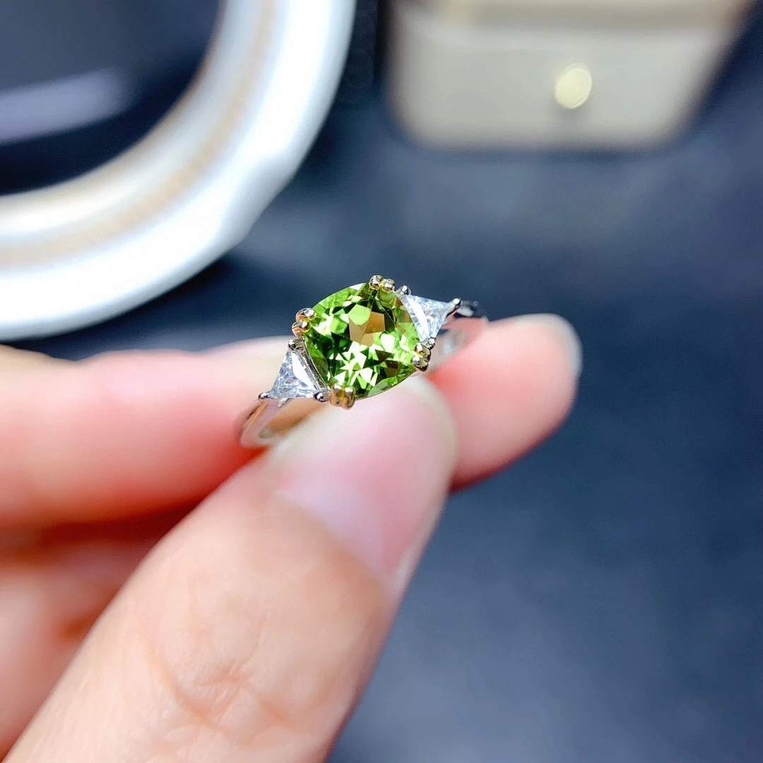 Anello Ag Con Peridoto - Gioielli Artigianali Fatti A Mano - Cuore Di - Foto 6