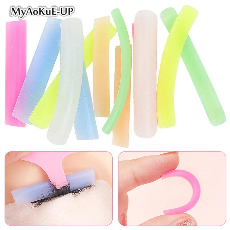 6 Pairs Eyelash Perming Pad Silicone Eyelashes Curler Reusable Lash Lift Shield For Perfect Lasting Lifting | Красота и здоровье