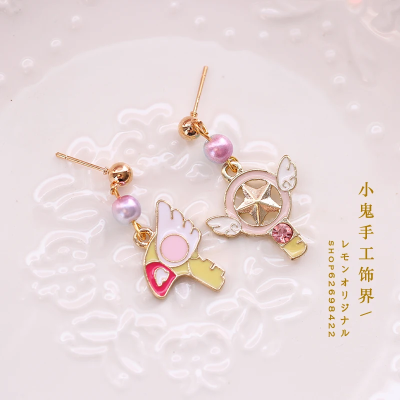 Stud earring Розовые японские аксессуары для волос заколка в Стиле Лолита клип kc великолепный галстук-бабочка берет мягкая шляпа сестры художника - Цвет: Stud earring