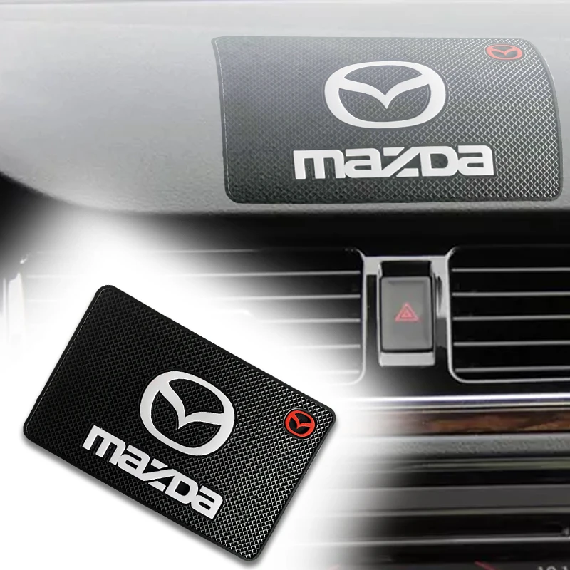 

Car Coaster Auto Anti-slip Pad for Mazdas 2 3 4 5 6 7 8 323 626 CX5 CX7 CX9 RX8 MX3 MX5 Atenza Axela Auto Mazdas Logo Slip Mat