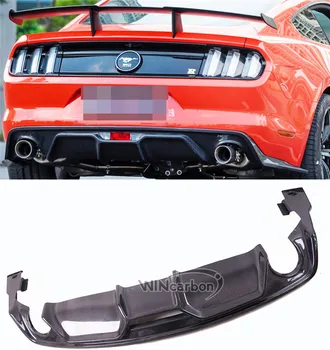 

AFD-ST Real Carbon Fiber Surface Rear Lip Bumper Diffuser for Ford Mustang 15-18