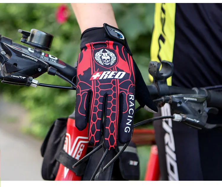 2019New перчатки для экрана, мужские перчатки для езды на велосипеде, Женские Перчатки для фитнеса с рисунком черепа