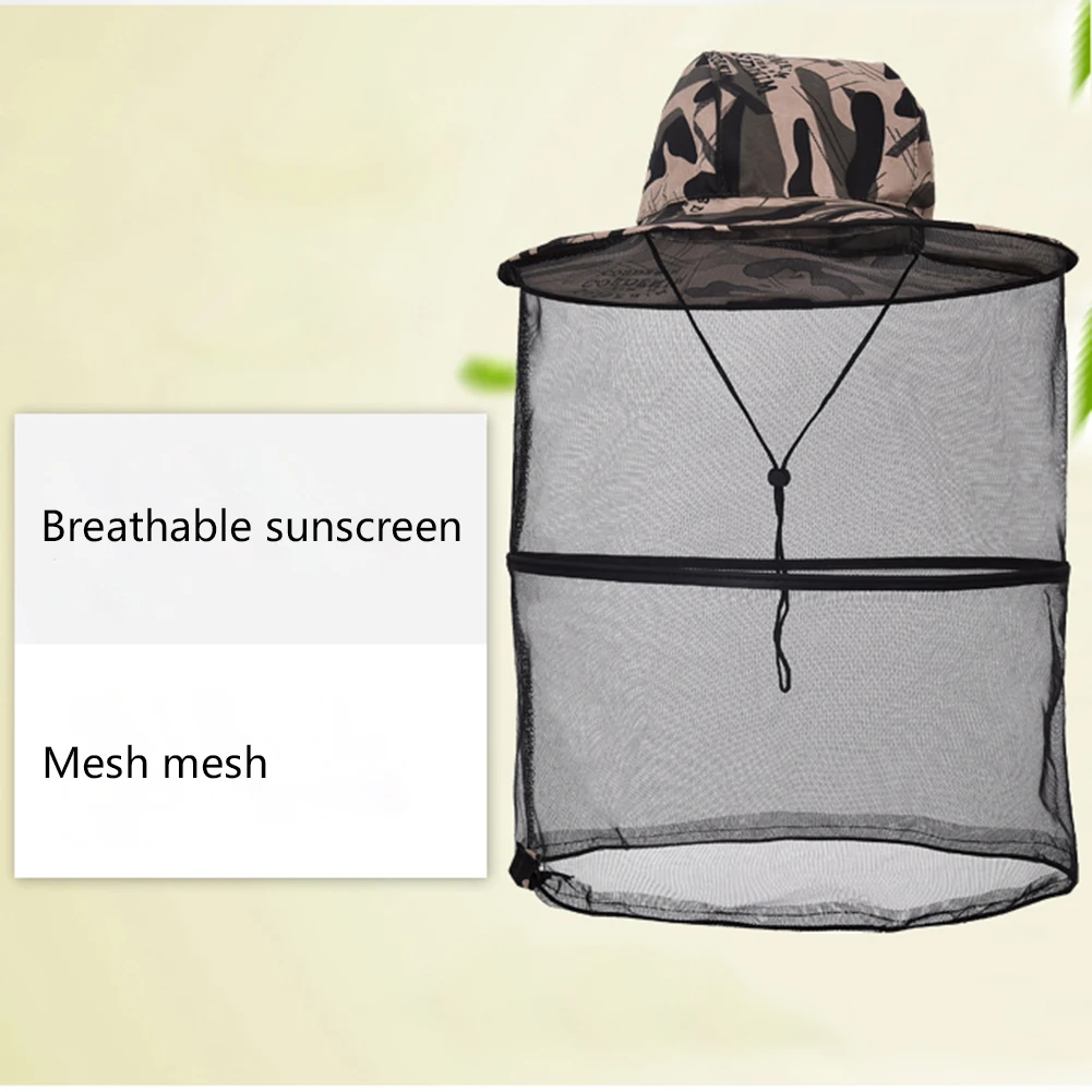 Beekeeping Hat Hiking Outdoor 1PC Mosquito Fishing Clothes Adjustable Portable Accessories Supplies Folding Anti Bee Hat