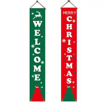 

Merry Christmas Hanging Door Banner Ornaments Christmas Decorations For Home Outdoor Happy New Year 2021 Xmas 2020 Decor