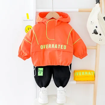 

Kids Boy Clothes For Toddler Girl 2020 Fashion Casual Hooded Infant Baby Set Spring Letter Clothing Tracksuit 1 2 3 4 Years
