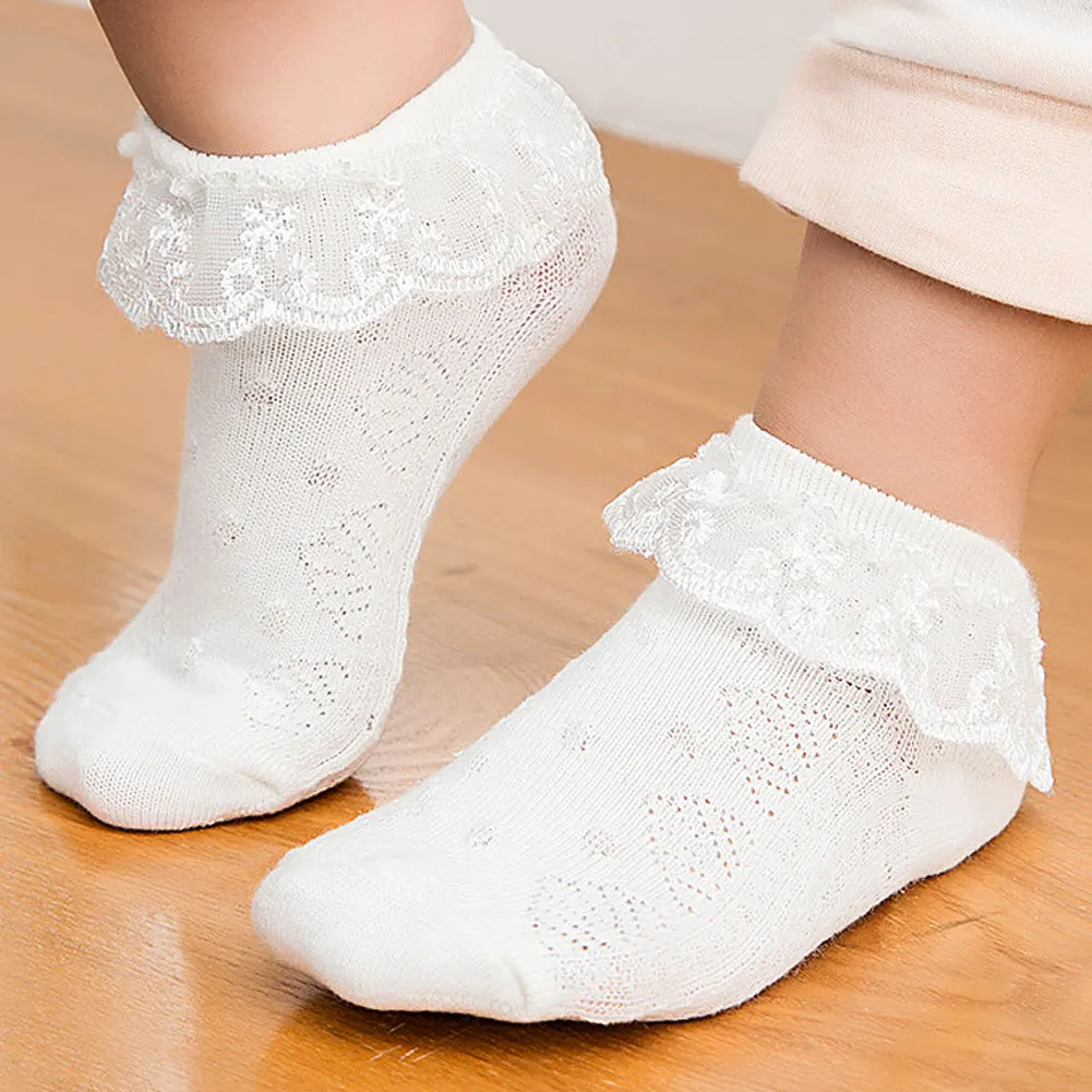 Для малышей, для маленьких девочек милый Карамельный Цвет кружевное дышащее хлопковое платье принцессы для девочек носки-лодочки хлопок носки женские короткие носки короткие колготки Чулочно-носочные изделия