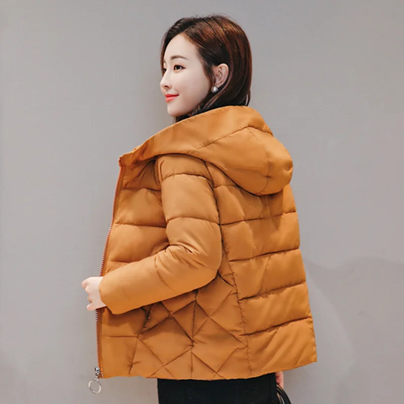 Новинка, зимняя короткая женская куртка, большой размер 4XL 5XL 6XL 7XL, Женская парка с капюшоном размера плюс, осенний пуховик из хлопка
