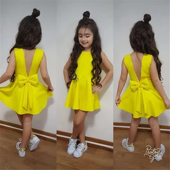 

2020 New Wedding Blackless Baby Girl Clothes Kids Dresses For Girls Toddler Girl Dresses Summer Dress Princess Dress Girls Dress