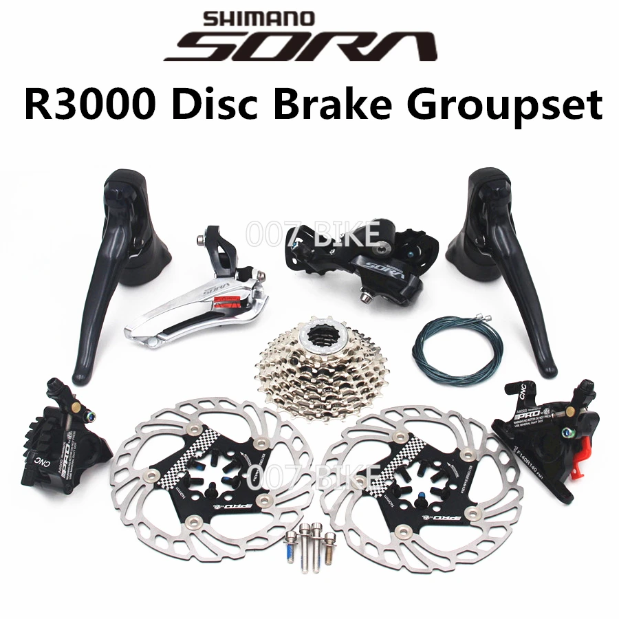 Гидравлический дисковый тормоз SHIMANO R3000 переключатель для дорожной системы 11 28T 32T