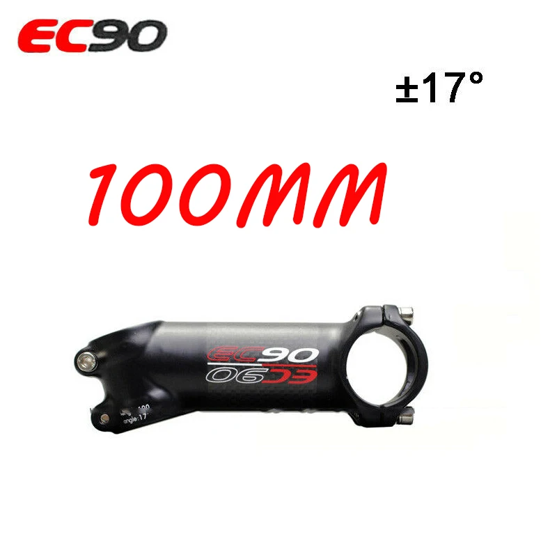 17 degrees-110mm EC90 31,8 мм 6/17 градусов ствол стержня 60/70/80/90/100/110/120 мм MTB велосипед Алюминий+ углеродное волокно, ультра легкие рулевой велосипедный вынос - Цвет: 17 degrees-110mm
