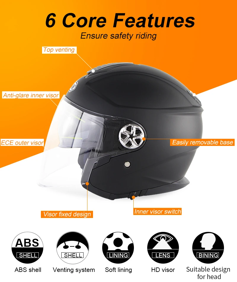Черный чоппер шлем с открытым лицом самокат шлемы для женщин флип-ап пузырьковый козырек шлем велосипедные шлемы ретро мотоцикл Capacete Casco