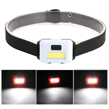 COB LED Camping Light Headlight Waterproof 3 Modes Outdoor Cycling Headlamp Fishing Flashlight Head Torch Tourism Equipment 4