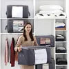 Foldable Closet Organizer Clothing Storage Bags Blankets Storage With Clear Window, Reinforced Handle and Sturdy Zipper 6
