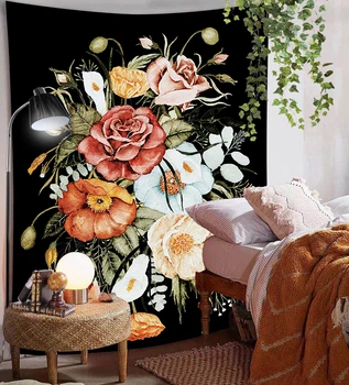

Retro Bohemia Moon Flowers Fashion Wall Tapestry Tapestry Home Decoration Wall Cloth 95x73cm 9 Styles