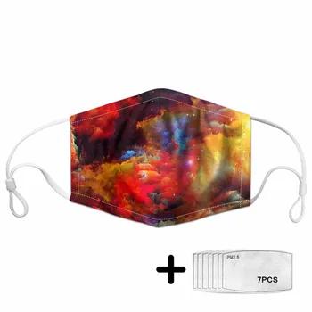 

3D Printing PM 2.5 Dust Mask Beauty Galaxy Women's Protective Reusable Masks Teenagers Face Mascarillas Female Maski Wholesale