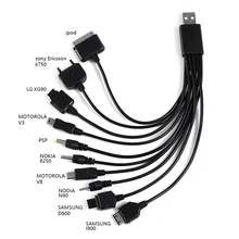 10 em 1 cabo usb universal multi-função telefone carregador usb cabo de carregamento cabo de carregamento rápido para nokia android 2020 venda quente