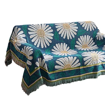 

Multi-Function Soft Sunflower Fringed Throw Blankets Cozy Cotton Knitting Bed Couch Sofa Chair Towel Tapestry Carpet