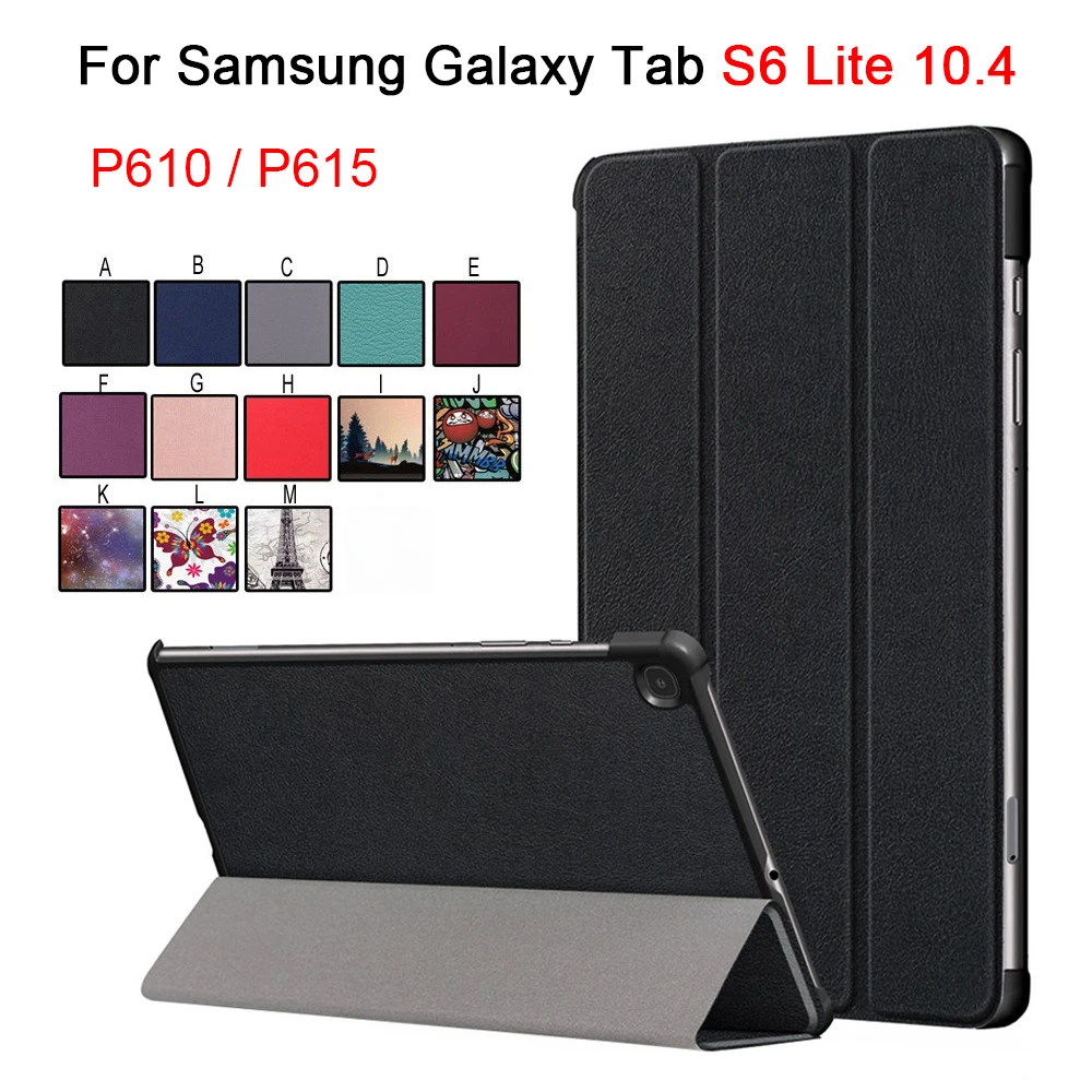 Защитный чехол из искусственной кожи для Samsung Galaxy Tab S6 Lite 10 4 P610 P615 магнитные Чехлы