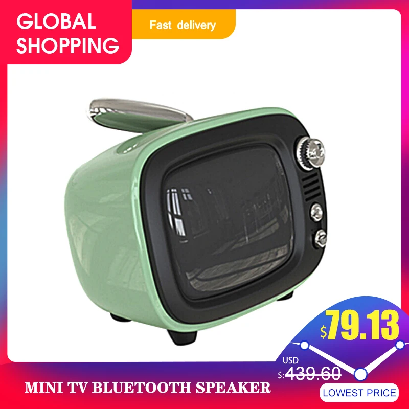 Mini TV Bluetooth Speaker Wireless Bass Bluetooth Speaker Portable Bass Small Alarm Clock Speaker Portable Speakers Mini TV Bluetooth Speaker Wireless Bass Bluetooth Speaker Portable Bass Small Alarm Clock Speaker Portable Speakers