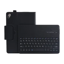 For Huawei MediaPad M5 Lite / Honor Pad 5 / MediaPad T5 10.1 Inch Detachable American Bluetooth Keyboard PU Leather Tablet Case