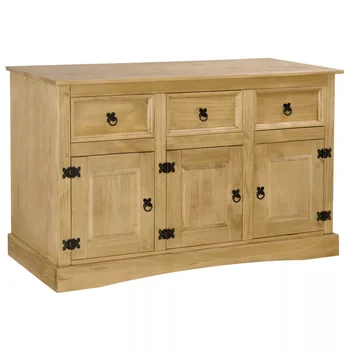 

VidaXL Sideboard Solid Mexican Pinewood Range 132x43x78 Cm 243742