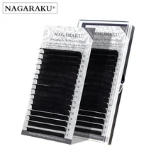 NAGARAKU Микс Ресницы для Наращивания Макияж Микс 7mm-15mm Индивидуальные Ресницы 16 линий штук Мягкие Натуральные Ресницы Высококачественные Натуральные Норки