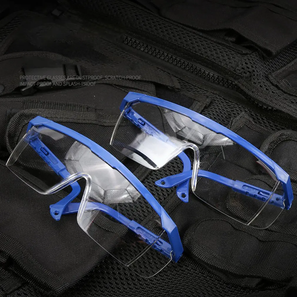 

Protective Anti-Fog Glasses Isolation Breathable Anti-Spit Goggles Fully Clear Vision Safety Anti-Splash Temples Stretchabl