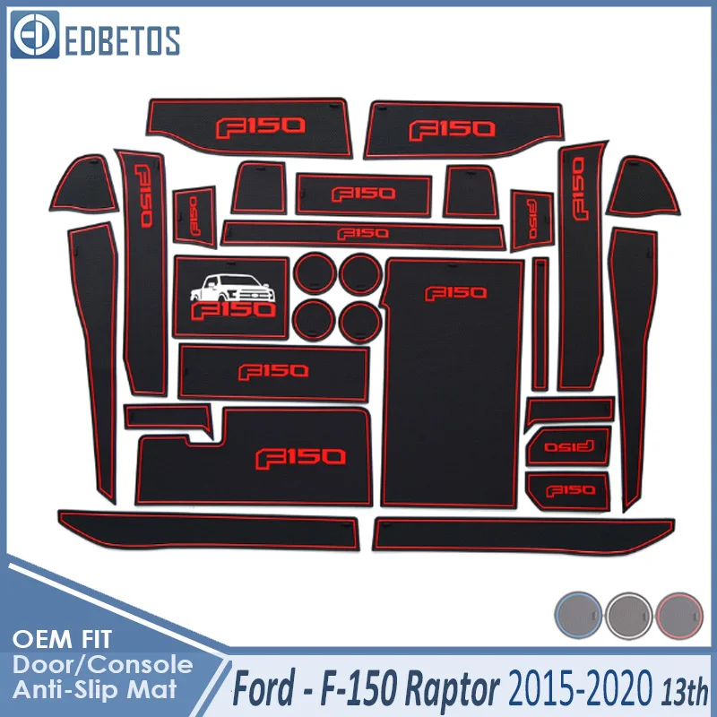 Противоскользящий коврик для Ford F150 F-150 Raptor F серии аксессуары ворота слот подставка анти-грязный дверной паз