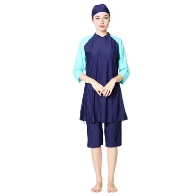 Shehang мусульманская одежда для плавания Burkinis пляжная одежда плюс размер женский полный охват исламский купальный костюм, купальники с рукавом Высокий Мусульманский купальник wea - Цвет: 25