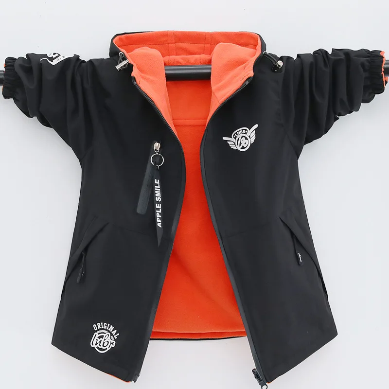 

2018 Korean-style BOY'S Spring And Autumn Both Sides Wear Jacket Children Waterproof Webbing Outdoor Waterproof Jacket