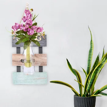 

1pc Wooden Wall Hanging Home Decoration with LED Strip Lights for Living Room