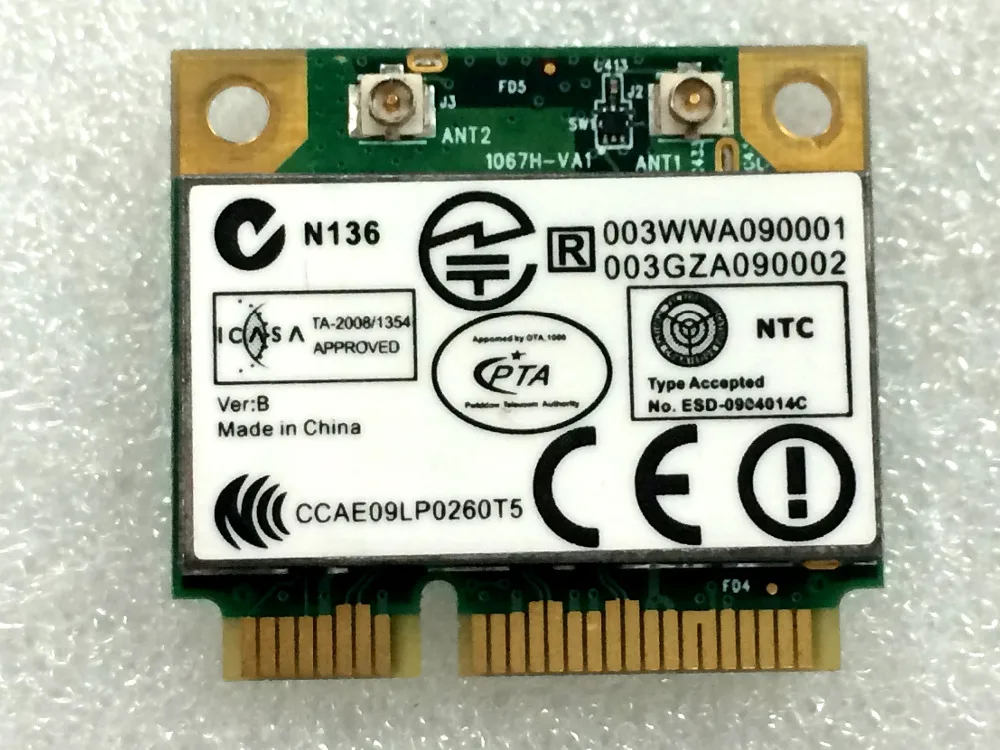 Originale Per Atheros Ar5B91 Ar5009 Ar9281 Half Mini Pci-E Wireless Wifi Card Testato Bene